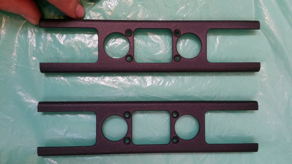 Small construction parts coated with PTFE.